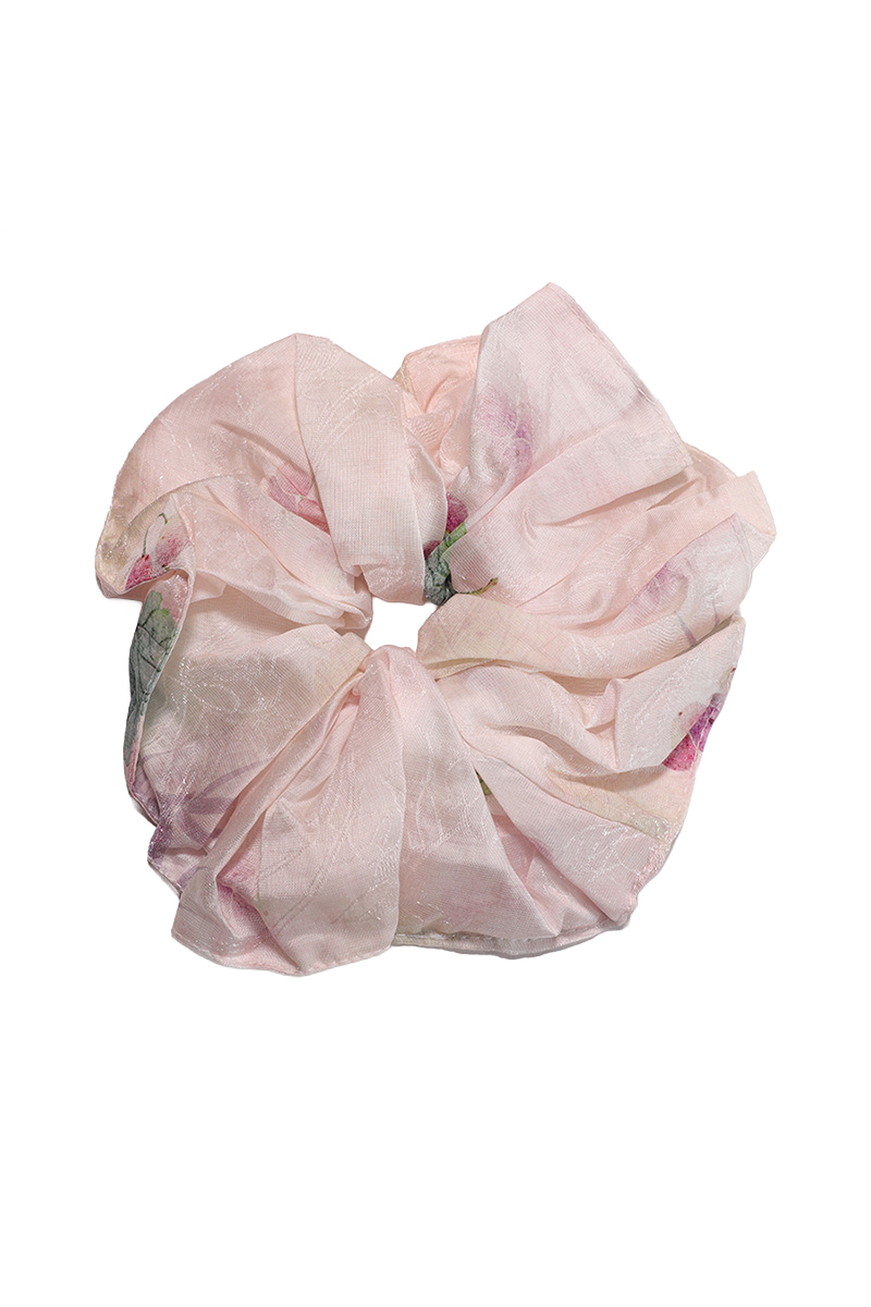 Angel Whisper Angel Whisper Tercel Round Scrunchie Sheer Pink, Ethereal - Image 1