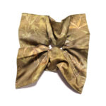 Forest Canopy Satin Square Scrunchie Olive Bamboo, Earthy