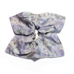 Lavender Light Satin Square Scrunchie Lavender Watercolor, Soft