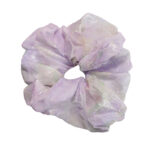 Pastel Haze Organza Round Scrunchie Lilac Mist, Sheer