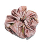 Rose Reverie Silk Round Scrunchie Vintage Rose, Sketch