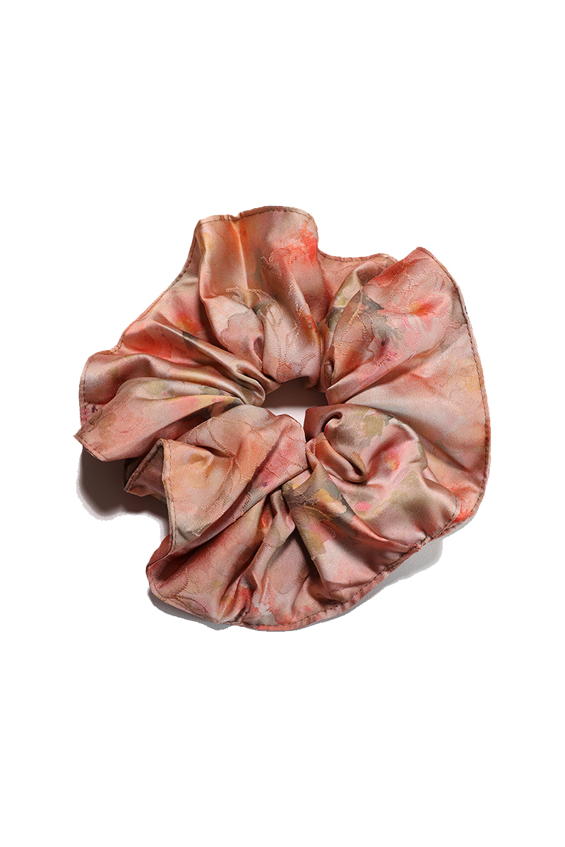 Silk Sunset Silk Sunset Silk Round Scrunchie Peach Sunset - Image 1