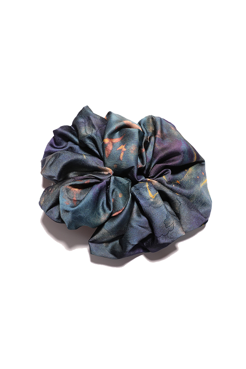 Starry Night Starry Night Satin Round Scrunchie Celestial, Galaxy - Image 1