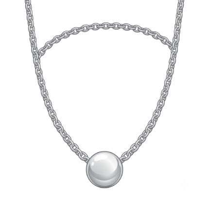 Silver Necklace with Bespoke Design